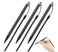 FIXOSHEE 3pcs Resistive Touchscreen Stylus Pen with Anti-loss Spring Rope High Precision Pen for Navigators Phones Pos Systems and Resistive Touch Devices