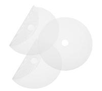 FIXOSHEE 3pcs Round Silicone Dehydrator Mats Non Stick Food Grade Fruit Dryer Pads for Jerky and Vegetable Drying Reusable Heat Resistant Sheets for Kitchen Dehydrators