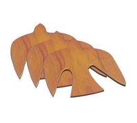 FIXOSHEE 3pcs Rustic Wooden Dove Wall Art Handmade Bird Wall Decor Lightweight Hanging Ornaments for Home Nursery School Indoor Decorative Peace Pigeon Accents
