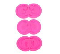 FIXOSHEE 3pcs Silicone Resin Jewelry Molds with Built for Easy Pendant Stringing Moon Cat Mermaid Tail Wolf Shapes Flexible DIY Epoxy Resin Craft Moulds for Earrings Necklaces Keychains