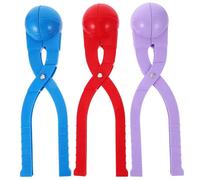 FIXOSHEE 3pcs Snow Ball Maker Clips for Outdoor Winter Quick Round Mold Tools for Snow Sand and Mud Play Easy Scoop and Throw Fun Family Game Accessories Random Color
