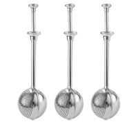 FIXOSHEE 3Pcs Stainless Steel Flour Sifter Duster Set with Fine Mesh, Handheld Mini Sugar Shaker for Baking and Cooking, Small Powder Sugar Dispenser and Spice Strainer for Kitchen Use