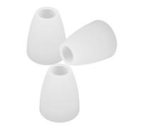 FIXOSHEE 3Pcs White Plastic Lamp Shade Covers Flat Mouth for Wall Table Chandelier Lamps Easy Install Light Transmission Versatile Home Decor for Living Bedroom Dining