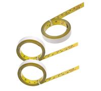 FIXOSHEE 3Roll Steel Self-adhesive Measuring Tape Dual Units Imperial Metric Ruler for Woodworking Engineering Sewing Drafting Table Sticker Tape