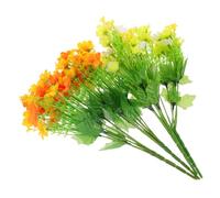 FIXOSHEE 4 Bunches Artificial Daisy Flowers Faux Fake Daisies Lifelike Simulated Flower Adornment for Indoor Decoration Bedroom Living Cloth and Material Realistic Head Bouquet