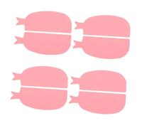 FIXOSHEE 4 Pairs Fish Shaped Silicone Lash Lift Pads Soft Skin Friendly Eyelash Shields for Perm Curls Candy Colored Lash Curler Accessories Comfortable Fit for Beginners and Professionals