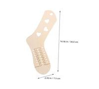 FIXOSHEE 4 Pairs Wood Sock Stretchers DIY Knitting Tools with Smooth Edges for Sock Blocking and Display Models for Hand-Knitting Projects for Shaping and Resizing