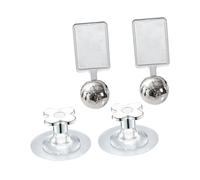 FIXOSHEE 4 Pcs Toilet Lid Lifters Adhesive Raised Toilet Seat Handles Decorative Practical Bathroom Accessories Fit Easy Use Material