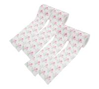 FIXOSHEE 4 Rolls Colored Toilet Paper with Rose Pattern Soft Bath Tissue for Bathroom Home Office Decorative Skin-Friendly Practical Party Supplies