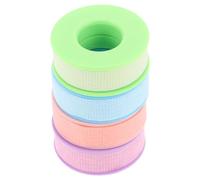 FIXOSHEE 4 Rolls Silicone Gel Lash Tape with Micro Perforation, Breathable Eyelash Extension Tape for Sensitive Skin, 1.25cm Width, Multi-Color Set for Professional Lash Extension and