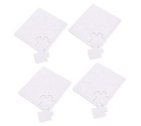 FIXOSHEE 4 Sheets Blank Jigsaw Puzzle Pieces DIY Craft Supplies for Paper Puzzle Blanks for Drawing Coloring and Creative Play Educational for Home and School