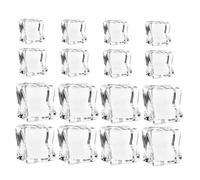 FIXOSHEE 40pcs Acrylic Ice Cubes Decorative Fake Ice Rocks with Irregular Shapes Crystal Clear Transparency for Centerpieces Photography Wedding Party Vase Fillers