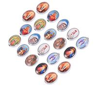 FIXOSHEE 40pcs Character Jewelry Accessories Durable Religious Stickers for DIY Bracelets and Necklaces for Ceremonies and Creative Projects