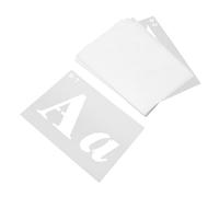 FIXOSHEE 40pcs Reusable Alphabet Letter Stencils Lightweight Templates for Painting Wood Canvas Fabric Wall and Multipurpose Craft Spray Paint Stencils with Letters and Symbols