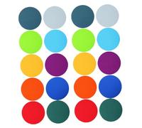 FIXOSHEE 40pcs Round Carpet Mark Teacher Supplies Classroom Floor Markers for Sitting Gym Dance Classroom Dots Carpet Circles Dots for Gym Floor Circle Sit Markers Nylon