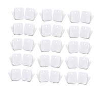 FIXOSHEE 40pcs White Plastic Clips for Sealing Food Bags and Organizing Documents Portable Multi-use File Clamps for Home Office School Instant Sorting of Papers Receipts and Snacks