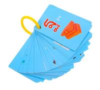 FIXOSHEE 45pcs Thai Language Flash Cards for 2-4 Years, Educational Vocabulary Builder with Alphabet and Picture Cards, Early Learning Materials for Home and Preschool