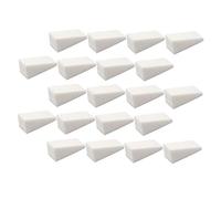 FIXOSHEE 48Pcs Cosmetic Wedges Makeup Sponge Soft Elastic Water-absorbent Applicators for Nail Art Manicure Pedicure Women Skin-friendly