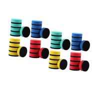 FIXOSHEE 48pcs Magnetic Whiteboard Erasers with Eva Felt Dry Erase Board Cleaner for Classroom Office Home Use Reusable Chalkboard Eraser in Blue Red Green Yellow