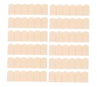 FIXOSHEE 48pcs Scale Model Roofing Accessories Easy Assembly Blank Wooden Tiles for Craft Garden Scenes and Mini House Decor