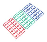 FIXOSHEE 49pcs Colored Bingo Balls for Raffle Lottery Games Party Activity Props Numbers Printed for Entertainment