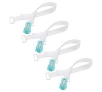 FIXOSHEE 4pcs Adjustable Bed Sheet Fixing Buckle Clips with Strong Grip Stripes for Bedding Quilt and Comforter Securement Flexible Bed Sheet Holders Fasteners for All Bedding Types in