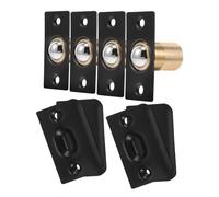FIXOSHEE 4pcs Adjustable Stainless Steel Copper Door Catch Latch Reliable Hardware for Doors Versatile Spring Loaded Design for Home Office Use Easy Installation with Durable Construction