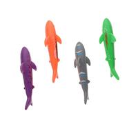 FIXOSHEE 4Pcs Adorable Summer Diving Sharks Pool for Compact and Smooth Edged Diving for Fun Underwater Play and Swimming Pool Accessories