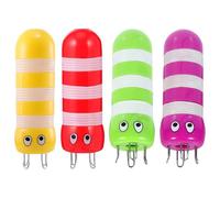 FIXOSHEE 4pcs Bee Shaped Knitting Spool Plastic French Knitter Tool for Beginners Multipurpose Yarn Winding Dolly Compatible with Cotton Synthetic Silk Threads DIY Craft Kit for Scarves