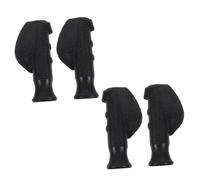 FIXOSHEE 4pcs Black Diameter Walker Handle Grips Replacement Cushions for Rolling Walker Wheelchair Brake Handles Enhanced Stability and Slip Resistance for Elderly Mobility Aid