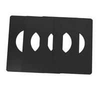 FIXOSHEE 4pcs Black Stainless Steel Door Repair Plates for Reinforcing Door Knobs and Handles Quick and Simple Installation Scratch Coverage and Enhanced Stability for Barn Gate
