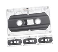 FIXOSHEE 4Pcs Blank Cassette Tapes for DIY Audio Recording and Wall Decoration Safe Material Stable Performance Sound Quality Creative Birthday and Party Accessory