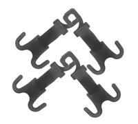 FIXOSHEE 4pcs Car Seat Headrest Hooks Abs Heavy Duty Backseat Hangers for Handbag Purse Clothes Easy Tool Installation Multifunctional Car Seat Accessories Organizer