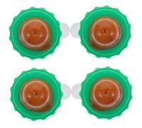 FIXOSHEE 4PCS Catnip Lollipop Cat Candy Healthy Vitamin Cat Treats Natural Edible Boosts Appetite and Digestion Eco Friendly