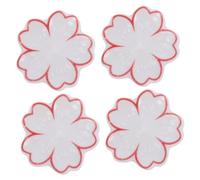 FIXOSHEE 4PCS Ceramic Chopstick Rest Elegant White Small Decorative Rack Practical Chopsticks Holder for Home Kitchen Tableware Accessories