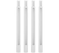 FIXOSHEE 4pcs Crib Mobile Extension Arm Replacement Rod Plastic Height Adjustable Stable Installation Baby Bed Bell Bracket for Travel and Relocation