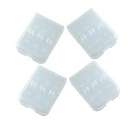 FIXOSHEE 4pcs Electric Toothbrush Head Storage Case Compact Portable Holder for Travel Dustproof Sealed Box Fits Toothbrush Models Easy to Open and Clean