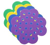 FIXOSHEE 4Pcs Floating Bee Watering Station Outdoor Garden Pollinator Waterer with Flower Design Butterfly Drinking Feeder Floating Insect Hydration Island for Bees and Butterflies