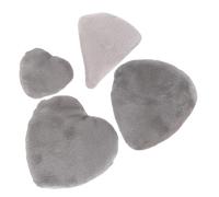 FIXOSHEE 4pcs Heart Shaped Setting Powder Puff for Foundation High Density Cosmetic for Makeup Application