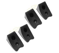 FIXOSHEE 4pcs Heavy-duty Wheel Stopper Blocks with Oil-resistant Traction Pad Portable Anti-slip Tire Chocks for Cars Trailers Caravans and Motorhomes Compression-resistant Safety Wheel