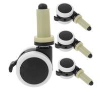 FIXOSHEE 4pcs High Chair Caster Wheels Replacement Smooth Silent Swivel Castors for Dining and Gaming Chairs Easy Install Furniture Wheels Accessories Random Color