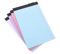 FIXOSHEE 4pcs Legal Notepads Lined Writing Pads Colored Memo Notebooks for School Office Business Horizontal Ruled Note Books for To-do Lists and Important Reminders