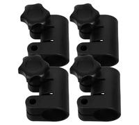 FIXOSHEE 4pcs Light Stand Mounting Adapter Clamp with Handle Screw Lock, 25mm to 22mm Telescopic Positioning Clamp for Photography Lighting and Reflector Setup