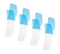 FIXOSHEE 4pcs Motorcycle Helmet Anti-fog Rainproof Film Sticker Clear Visor Insert for Dirt Bike Fog Resistant Lens Protection for Riding Safety