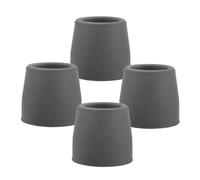 FIXOSHEE 4pcs Non-Slip Rubber Walker Feet Replacement Parts for Crutches and Shower Chairs Sturdy Rubber Tips with Anti-Skid Base Easy to Install Accessories for Walkers Canes and Commode