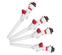 FIXOSHEE 4pcs Novelty Snowman Boxing Ballpoint Pens Christmas Gel Ink Writing Tool Smooth Signature Pens for Xmas Party Favors Stocking Stuffers