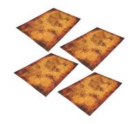 FIXOSHEE 4pcs Pirate Party Game Maps for Interactive Treasure Hunt Activity Props Lightweight Adventure Paper Maps for Underwater Treasure Hunt and Family Fun