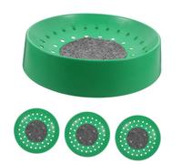 FIXOSHEE 4pcs Plastic Pigeon Nesting Bowls with Removable Mat, Reusable Bird Breeding Nest Bowls for Dove, Quail, and Pet Bird Hatching, Simple Design for Aviary and Breeding Use