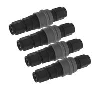 FIXOSHEE 4pcs Quick Connect Hose Fittings Lightweight Pneumatic Couplers with Self Locking Design for Air Hose Tube Connections High Strength and Temperature Resistant for Automation