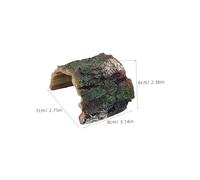 FIXOSHEE 4PCS Resin Turtle Basking Platform with Naturalistic Rock Cave Hideouts for Aquarium Terrarium Reptile Habitat Decor Enhancing Turtle Betta and Lizard Tank Environment